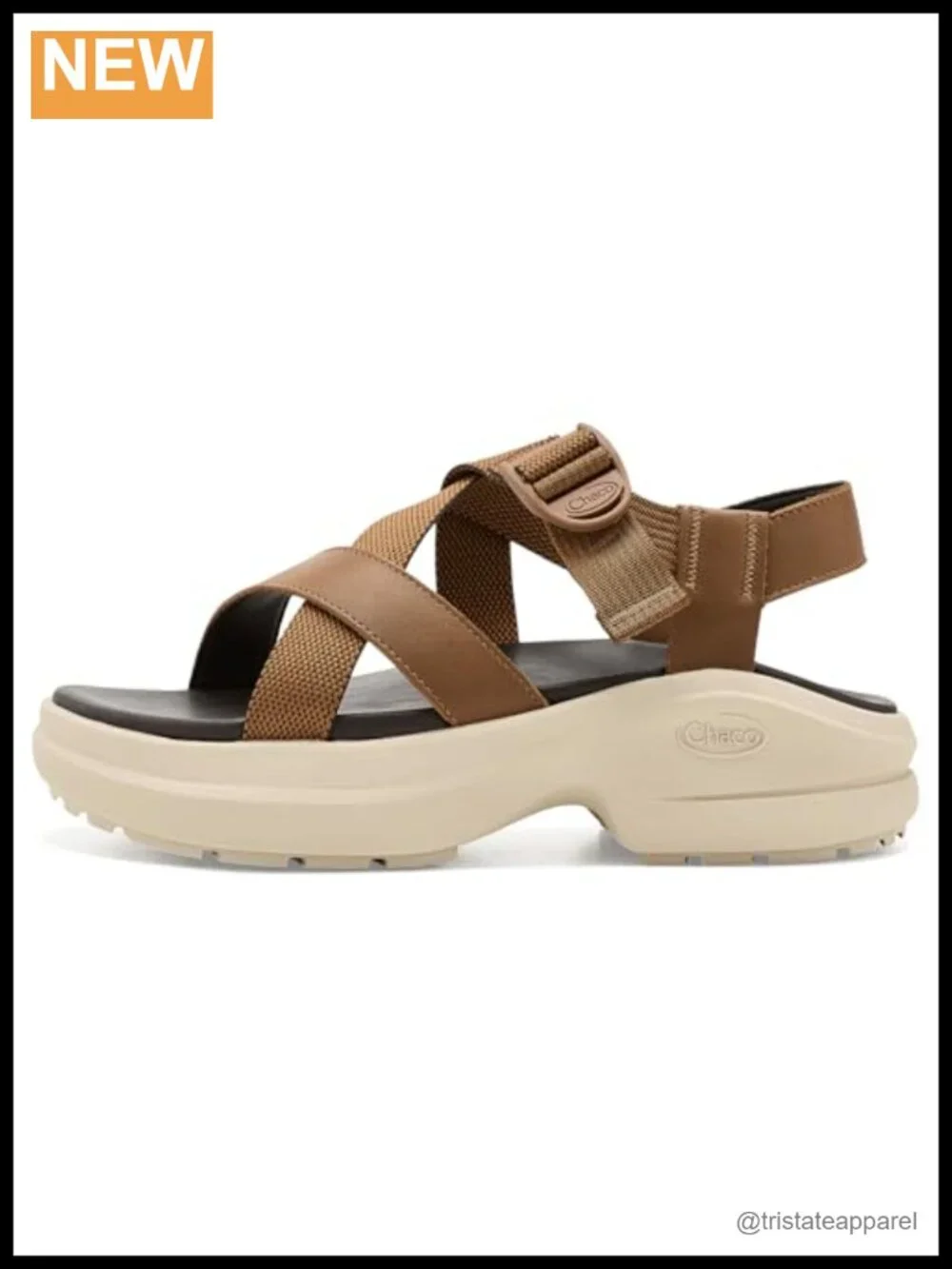 Chaco Cushform Platform Sport Sandal Leather Adjustable Strap